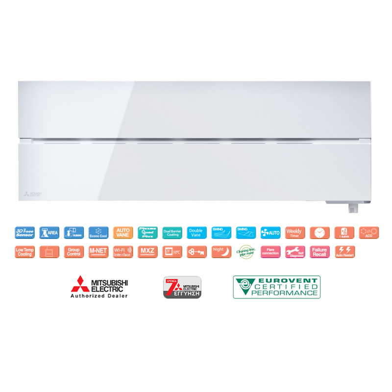 Κλιματιστικό τοίχου Mitsubishi Electric MSZ / MUZ LN35VG Pearl White Inverter